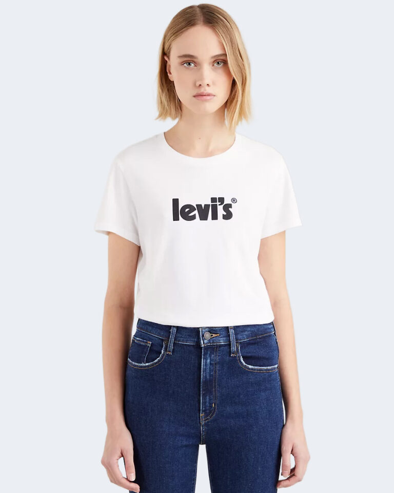T-shirt Levi's® THE PERFECT TEE SEASONAL POSTER LOGO SUG 17369-1755 Bianco - Foto 1