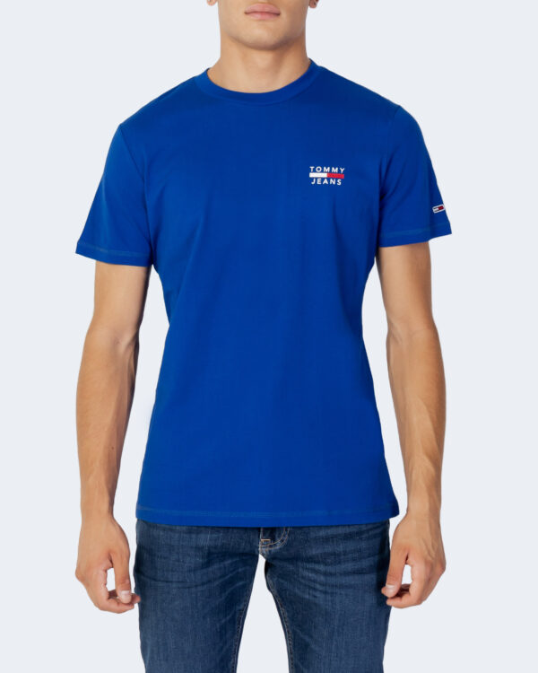 T-shirt Tommy Hilfiger Jeans CHEST LOGO Azzurro - Foto 1