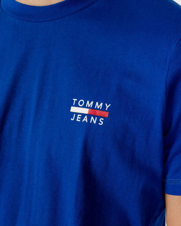 T-shirt Tommy Hilfiger Jeans CHEST LOGO Azzurro - Foto 2