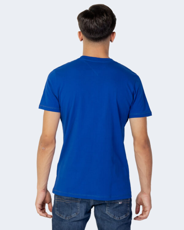 T-shirt Tommy Hilfiger Jeans CHEST LOGO Azzurro - Foto 3