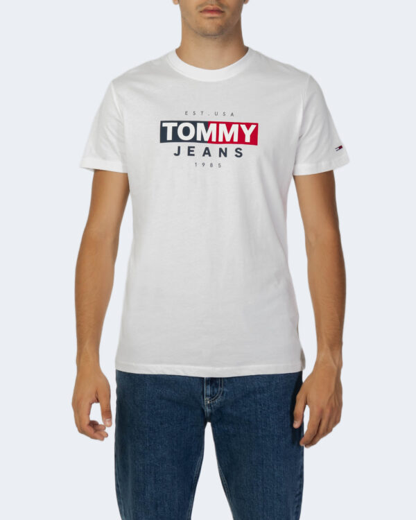 T-shirt Tommy Hilfiger Jeans TJM ENTRY FLAG TEE Bianco - Foto 4
