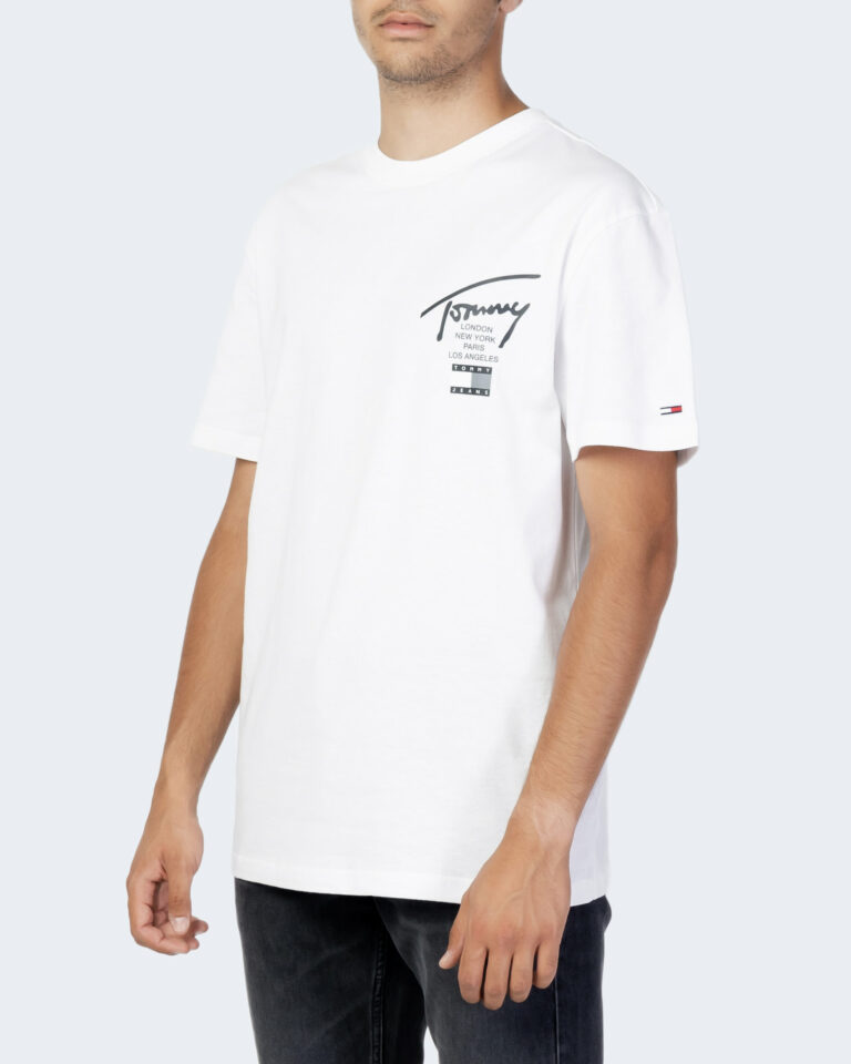 T-shirt Tommy Hilfiger Jeans TJM MODERN ESSENTIAL Bianco - Foto 3