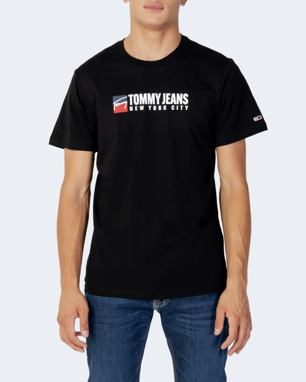 T-shirt Tommy Hilfiger Jeans TJM ENTRY ATHLETICS Nero - Foto 1