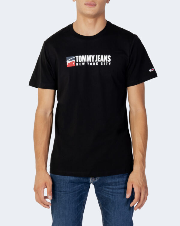 T-shirt Tommy Hilfiger Jeans TJM ENTRY ATHLETICS Nero - Foto 1