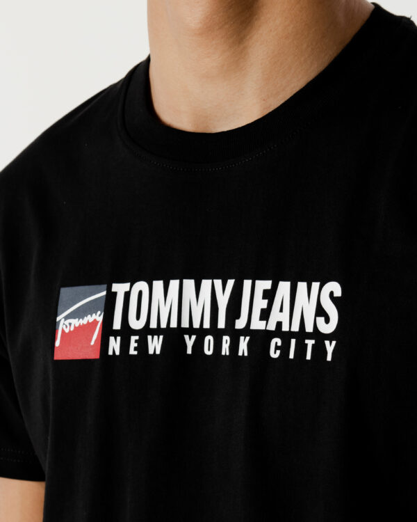 T-shirt Tommy Hilfiger Jeans TJM ENTRY ATHLETICS Nero - Foto 2
