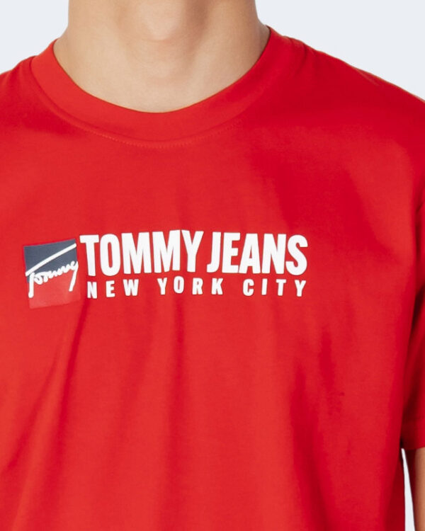 T-shirt Tommy Hilfiger Jeans TJM ENTRY ATHLETICS Rosso - Foto 2