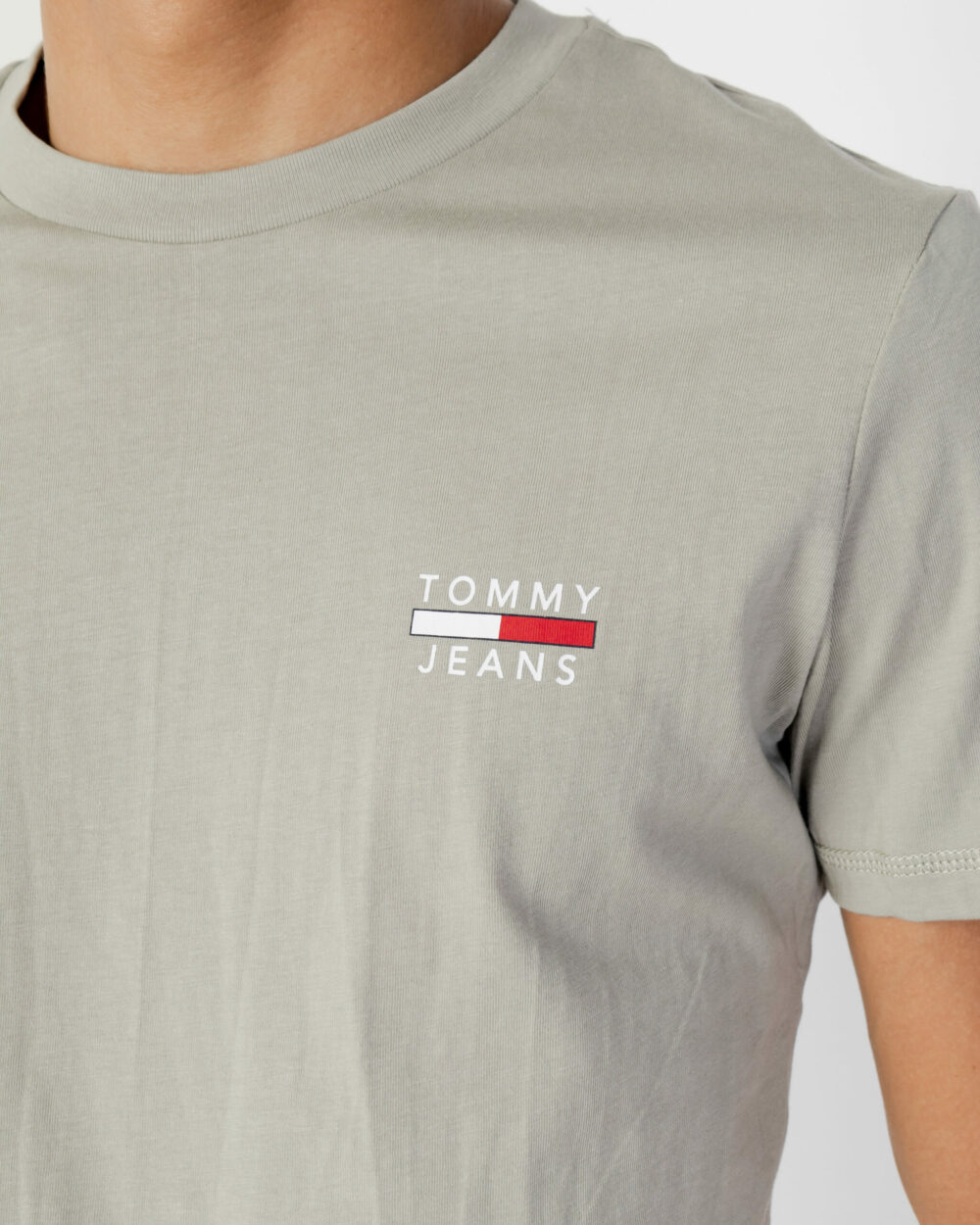 T-shirt Tommy Hilfiger Jeans CHEST LOGO Verde - Foto 2