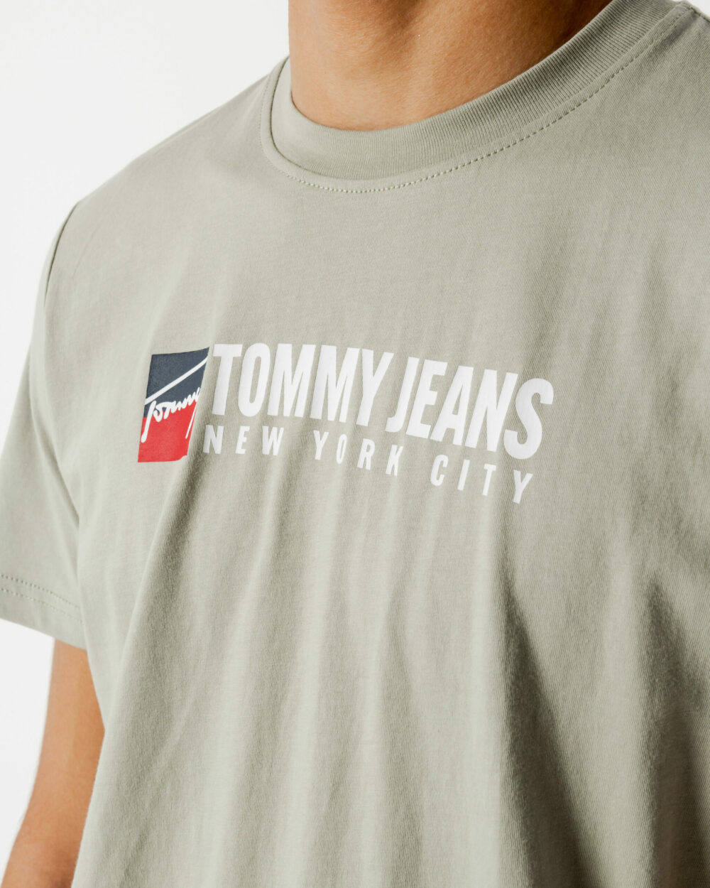 T-shirt Tommy Hilfiger Jeans TJM ENTRY ATHLETICS Verde - Foto 2
