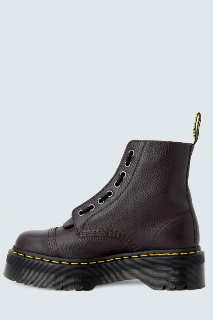 Anfibi Dr. Martens Sinclair Burgundy Milled Nappa Prugna