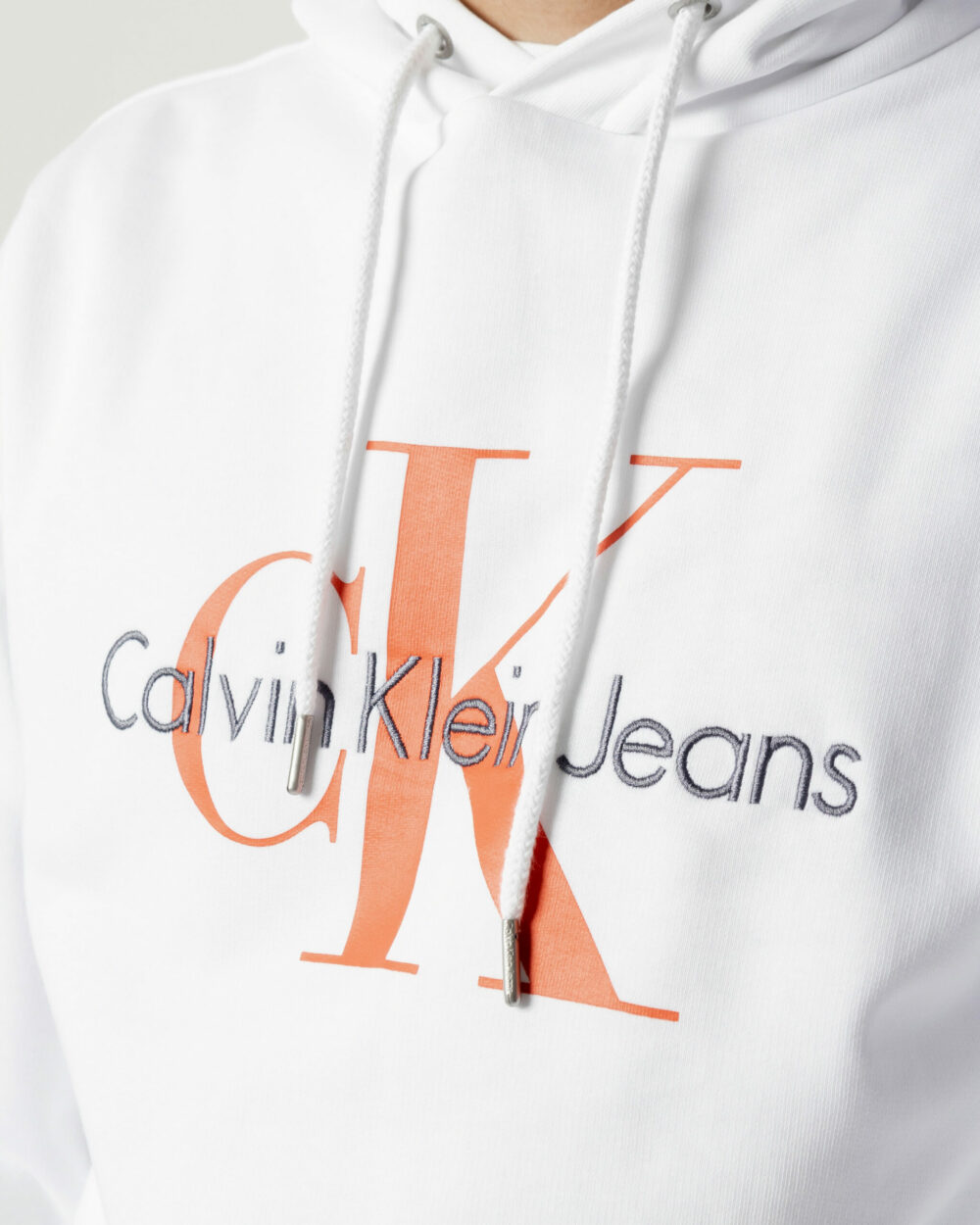 Felpa con cappuccio Calvin Klein Jeans SEASONAL MONOGRAM RE Arancione - Foto 2