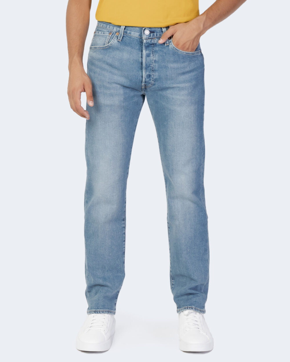 Jeans slim Levi's® 501 ORIGINAL Z1540  LIGHT INDIGO 00501-3340 Denim chiaro - Foto 3