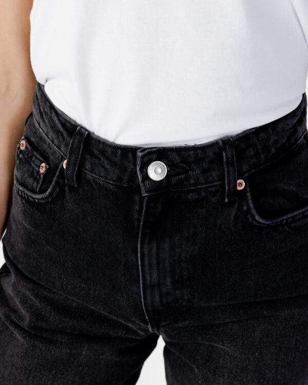 Jeans slim Only ONLCAMILLE  EX HW WIDE DEST BL JNS DOT - 15263461 Nero - Foto 4