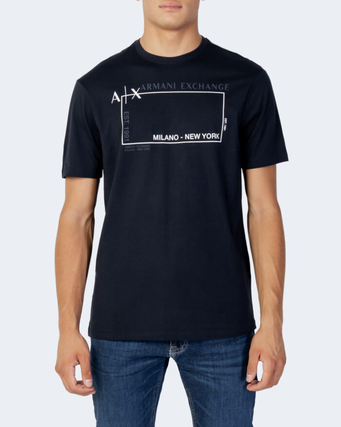 T-shirt Armani Exchange Logo Blu – 90473