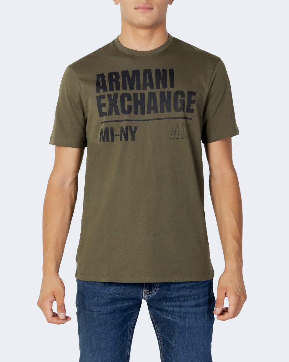 T-shirt Armani Exchange T-SHIRT 6LZTFB ZJ8EZ Verde Oliva - Foto 1