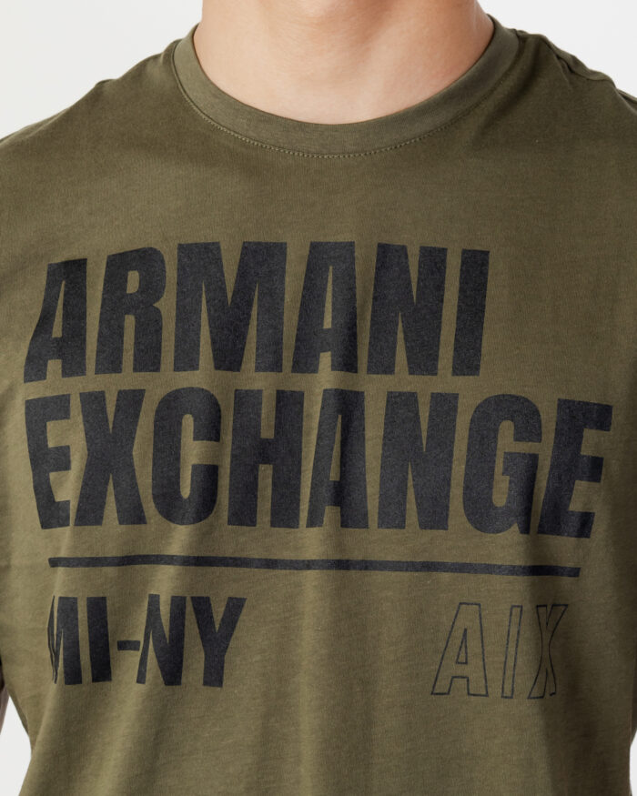 T-shirt Armani Exchange T-SHIRT 6LZTFB ZJ8EZ Verde Oliva – 90468