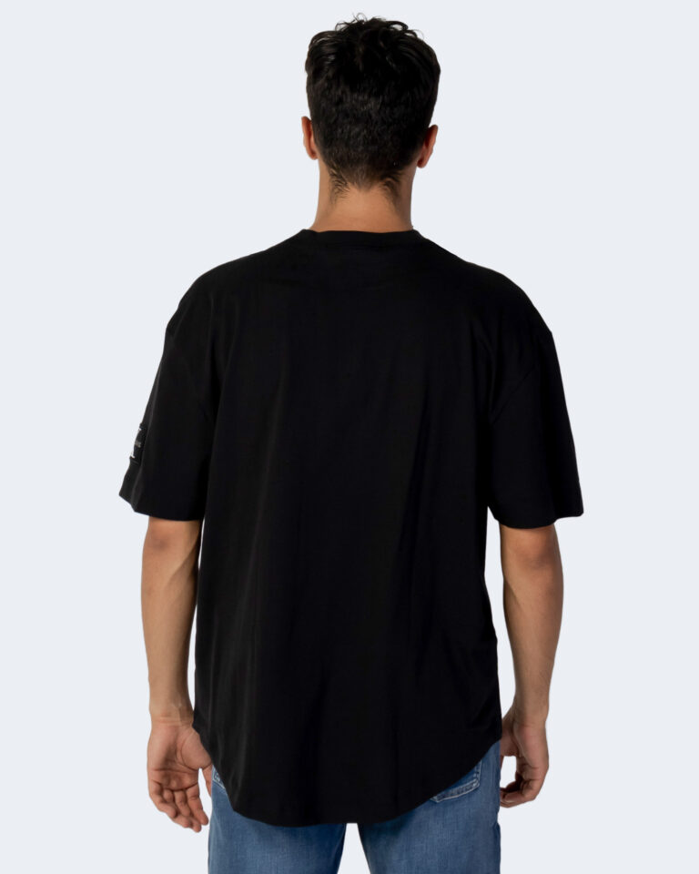 T-shirt Calvin Klein Jeans MONOLOGO BADGE OVERS Nero - Foto 3