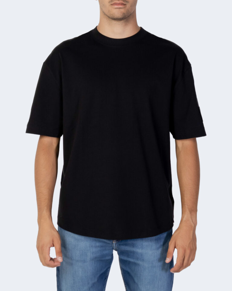 T-shirt Calvin Klein Jeans MONOLOGO BADGE OVERS Nero - Foto 5