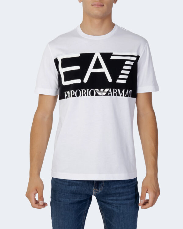 T-shirt EA7 LOGO GRANDE Bianco - Foto 1