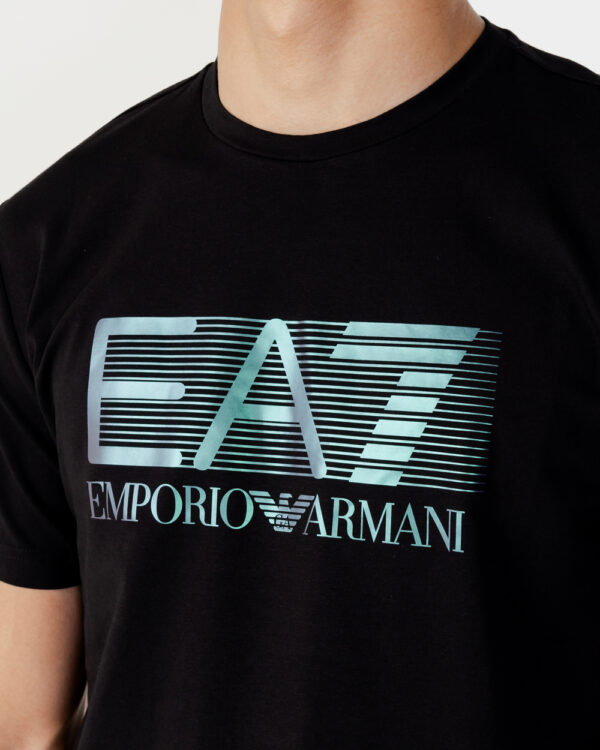T-shirt EA7 STAMPA LOGO Nero - Foto 2
