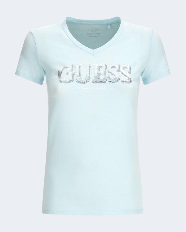 T-shirt Guess SS VN TRINE TEE Celeste - Foto 3