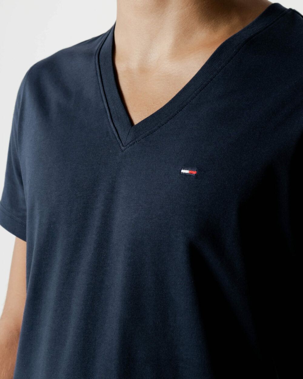 T-shirt Tommy Hilfiger Jeans TJM ORIGINAL JERSEY V NECK TEE Blu - Foto 3