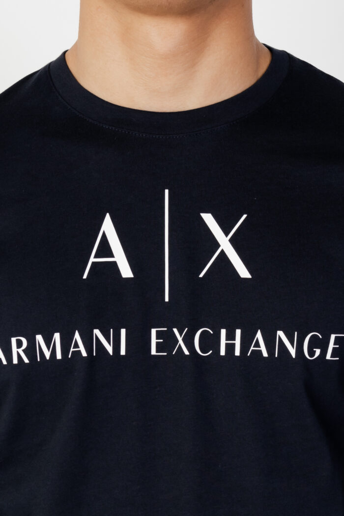 T-shirt manica lunga Armani Exchange  Blu