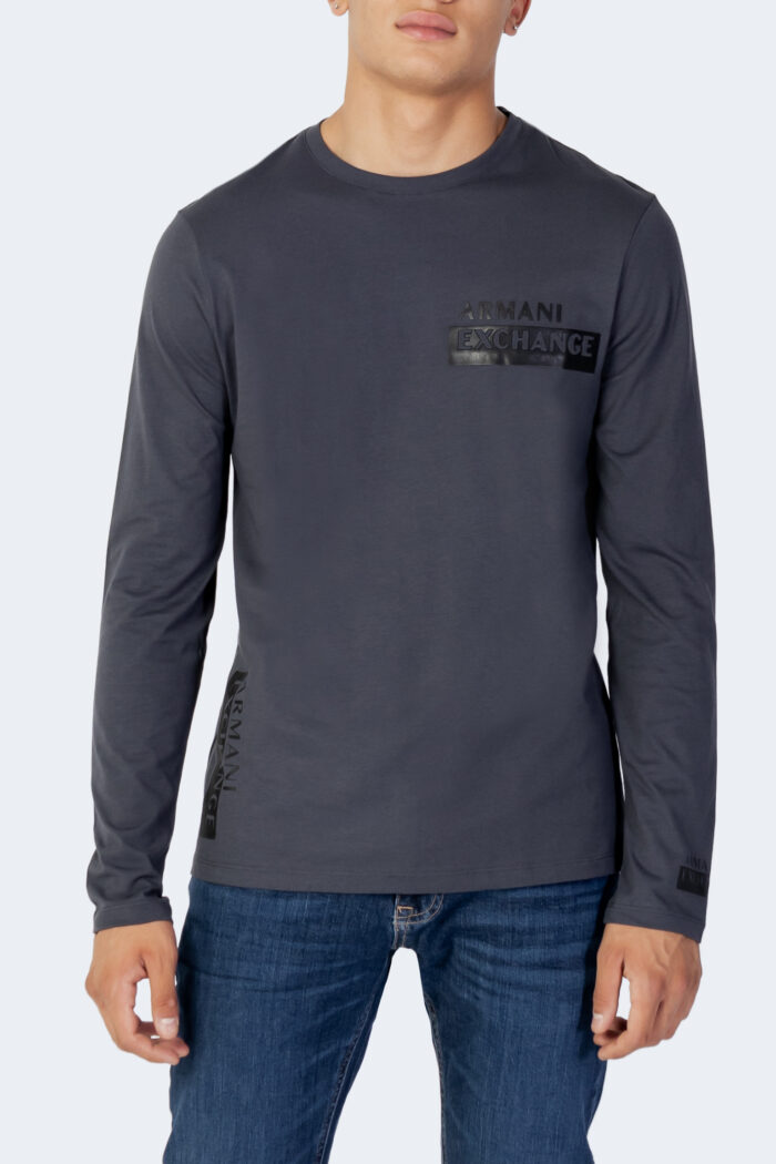 T-shirt manica lunga Armani Exchange T-SHIRT 6LZTBF ZJGCZ Grigio Scuro – 90466