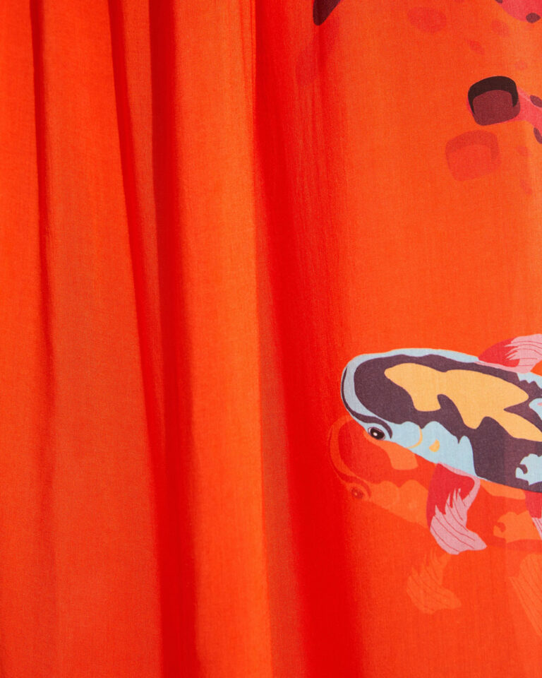 Vestito lungo Desigual VEST AGATHA Arancione - Foto 3
