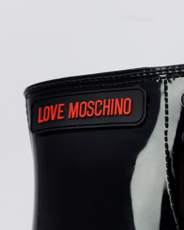Anfibi Love Moschino TALLONE CUORE Nero - Foto 5