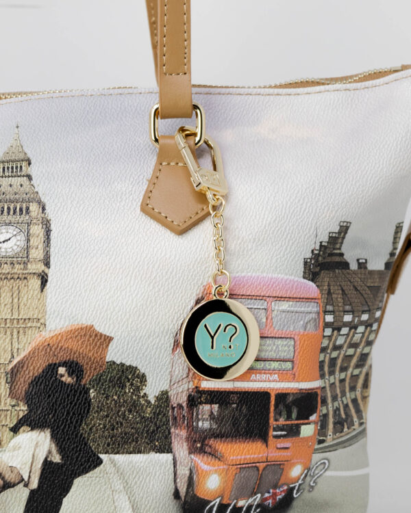 Borsa Y Not? SHOPPING BAG SMALL London Love - Foto 5