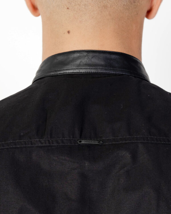 Camicia manica lunga Antony Morato PROFILO IN ECOPELLE Nero - Foto 4
