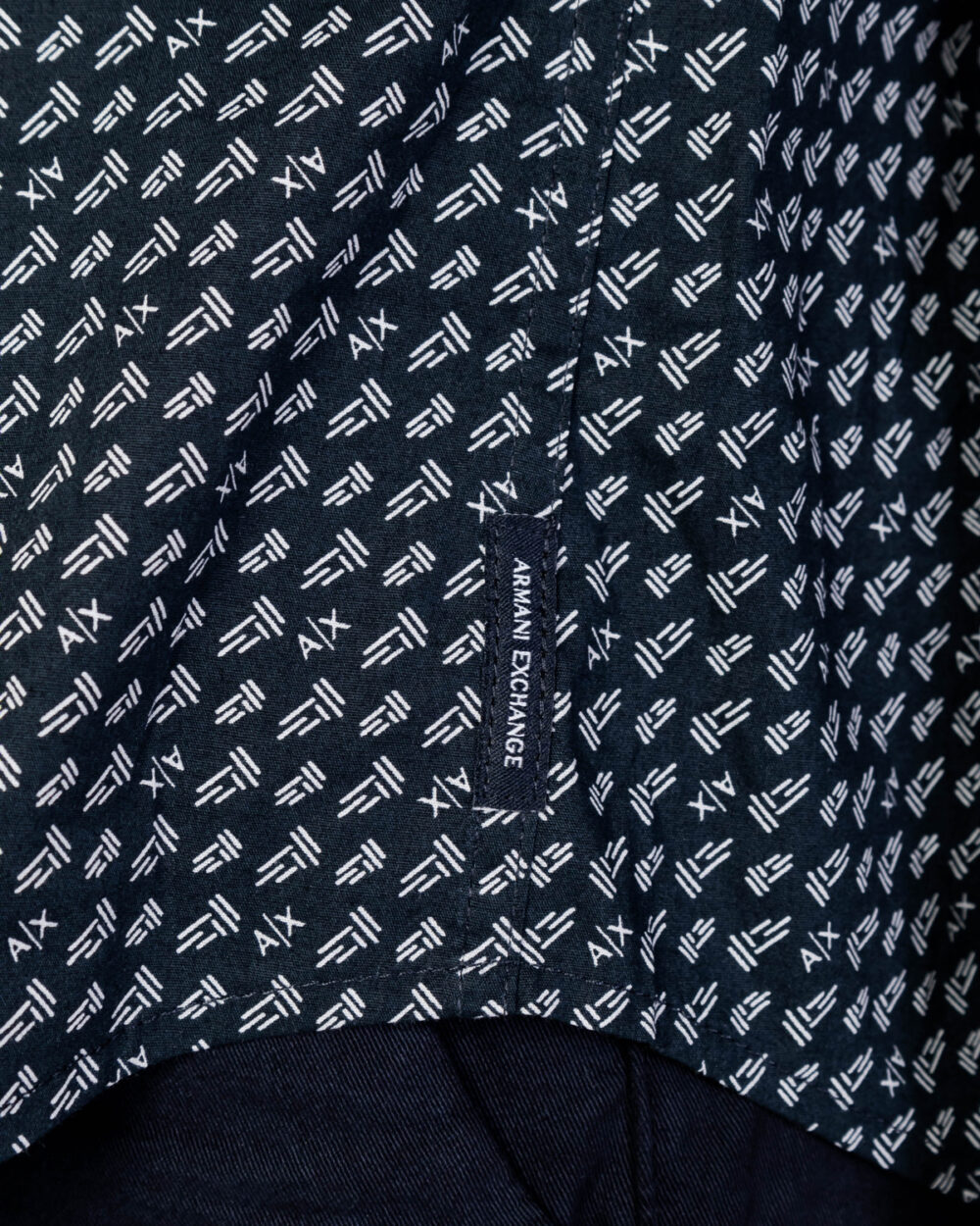 Camicia manica lunga Armani Exchange MULTILOGO Blu - Foto 3