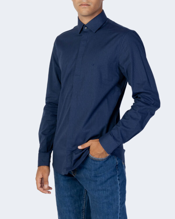 Camicia manica lunga Calvin Klein Jeans STAIN SHIELD DOT SLIM HP Blu - Foto 1