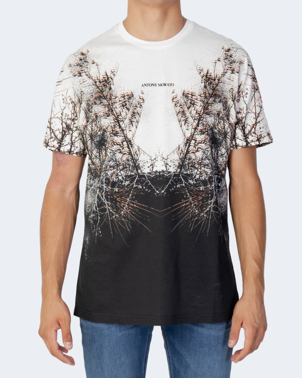 T-shirt Antony Morato T-SHIRT REGULAR FIT IN COTONE Crema - Foto 5