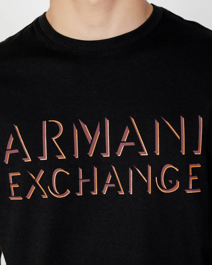 T-shirt Armani Exchange LOGO COLOR Nero – 90467