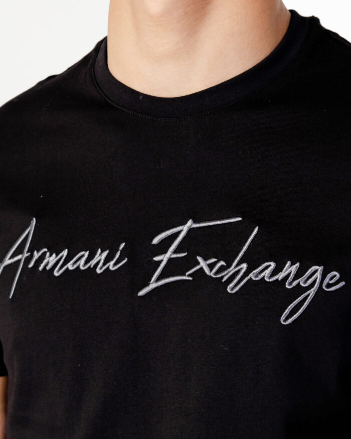 T-shirt Armani Exchange LOGO CORSIVO Nero – 90472