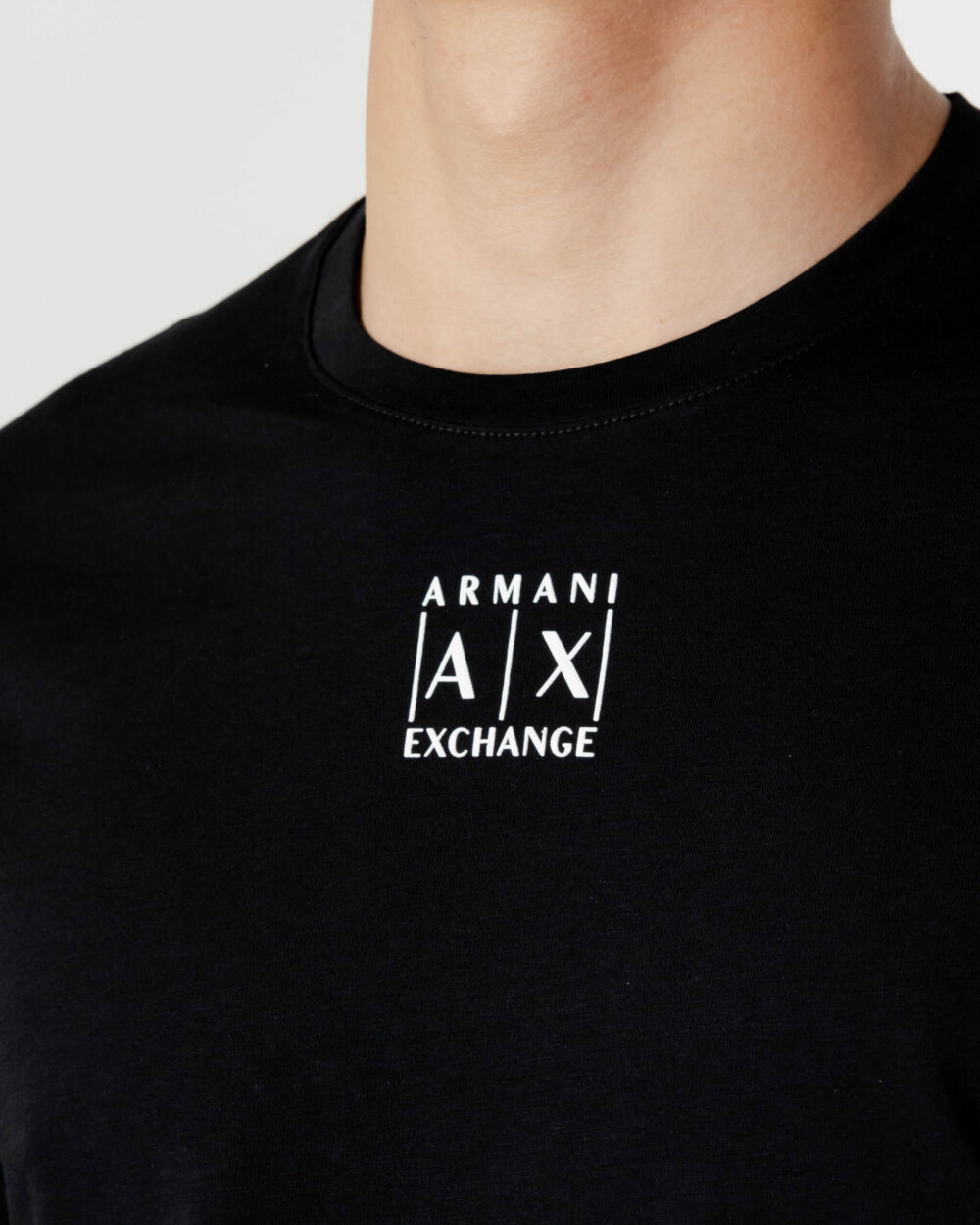 T-shirt Armani Exchange LOGO FRONTALE Nero - Foto 2