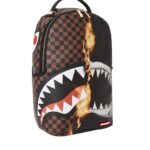 Zaino Sprayground BURNT SHARKS IN PARIS DLX BACKPACK 910B3460NSZ Nero - Foto 3
