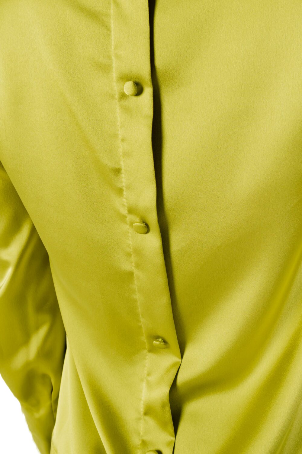Bluse manica lunga Sandro Ferrone SATIN Verde - Foto 5