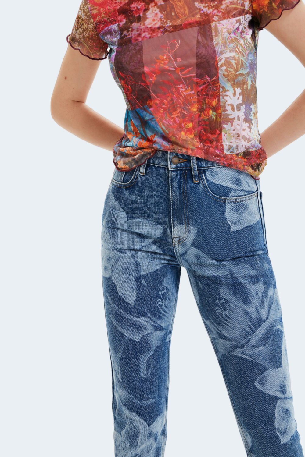 Jeans slim Desigual DENIM ANTONIA Denim - Foto 2