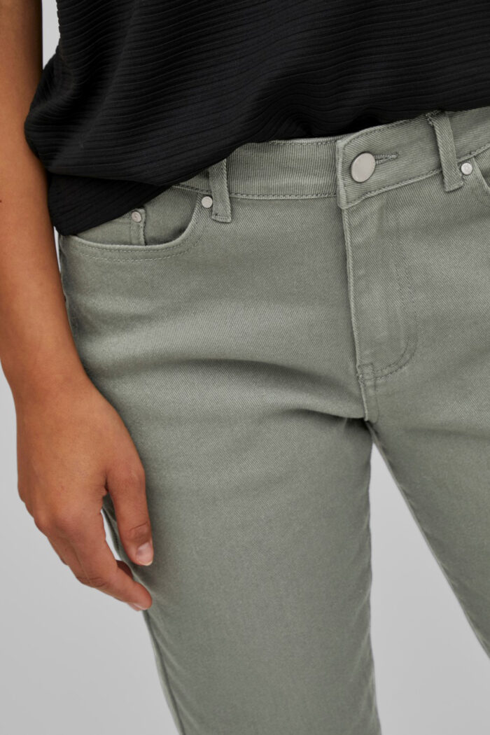 Jeans slim Vila Clothes VISTRAY RW JEANS COLOR DENIM – NOOS VERDE SALVIA – 98132