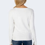 Maglia Guess PASCALE VN LS SWEATER Panna - Foto 3