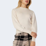 Maglia Jacqueline de Yong JDYSIPPA L/S CROSS REVERS. PULL.KNT Beige - Foto 1