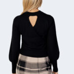 Maglia Jacqueline de Yong JDYSIPPA L/S CROSS REVERS. PULL.KNT Nero - Foto 3