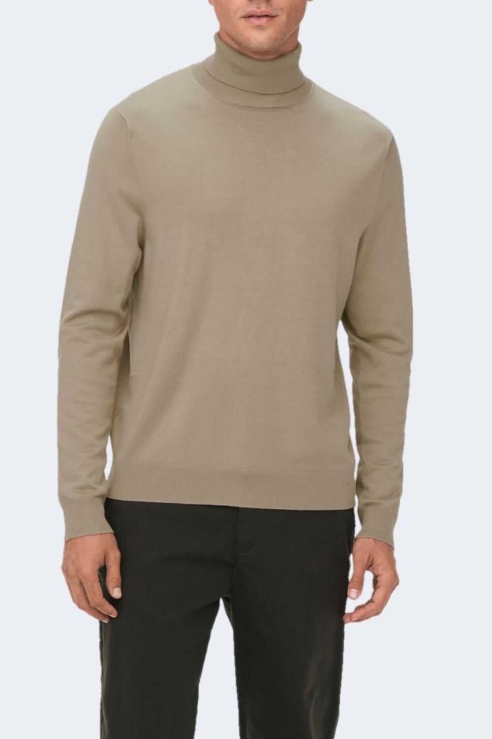 Maglia Only & Sons ONSWYLER LIFE ROLL NECK KNIT NOOS Beige – 91289