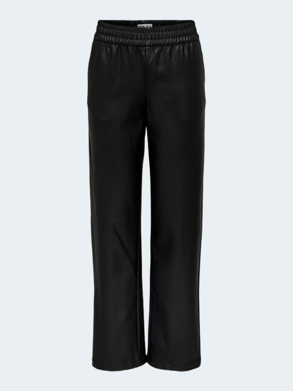 Pantaloni bootcut Only ONLPOPSTAR MW WIDE COATED PNT NOOS Nero - Foto 1