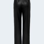 Pantaloni bootcut Only ONLPOPSTAR MW WIDE COATED PNT NOOS Nero - Foto 2