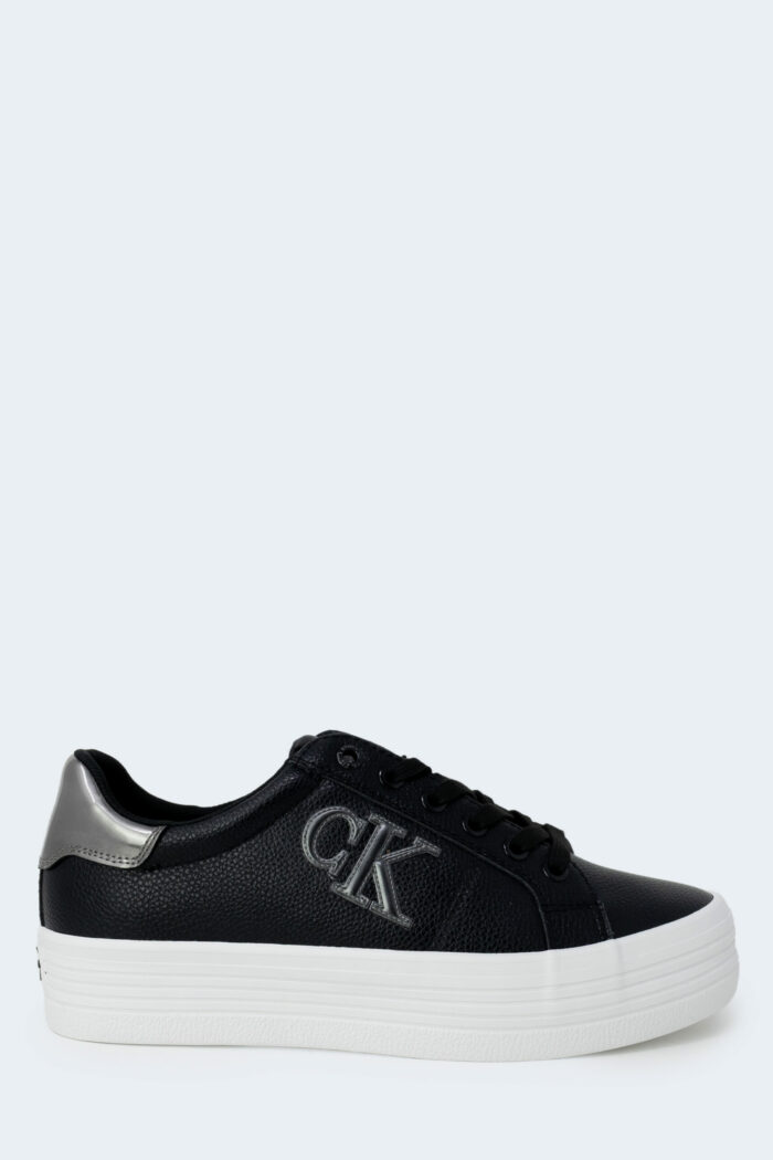 Sneakers Calvin Klein VULC FLATFORM LACEUP Nero – Argento – 91847