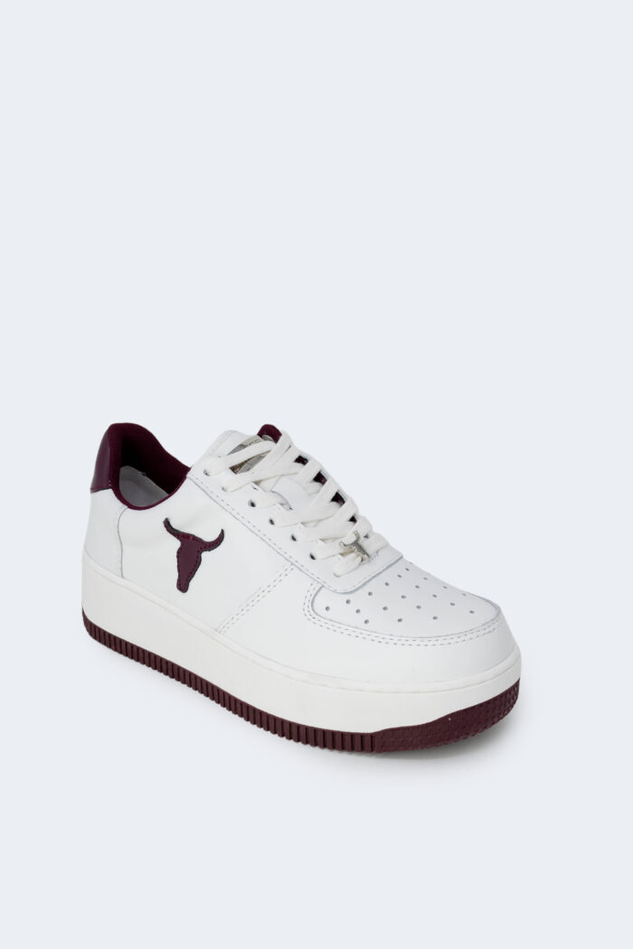 Sneakers Windsor Smith WHITE BRAVE+BLACK CHERRY Bianco – 97769