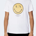 T-shirt Armani Exchange LOGO SMILE Bianco - Foto 4